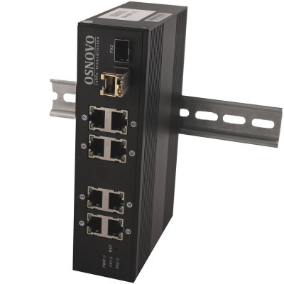Промышленный 8-портовый PoE коммутатор OSNOVO SW-8091/IC Gigabit Ethernet