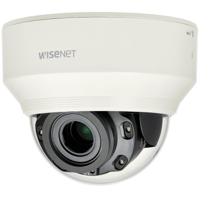 Купольная IP-камера Wisenet XND-L6080RV с ИК-подсветкой и моторизованным объективом