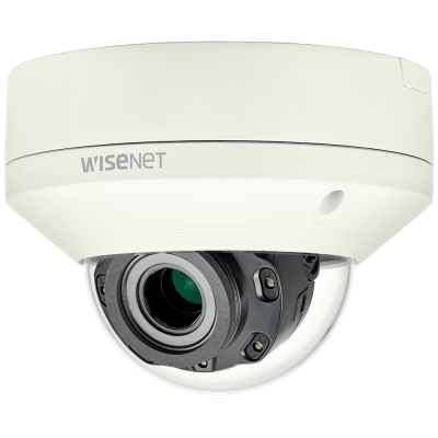 Вандалостойкая купольная IP-камера Wisenet XNV-L6080R с ИК-подсветкой и Motor-zoom
