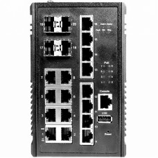 Промышленный 16-портовый PoE коммутатор SW-81604/ILB Gigabit Ethernet