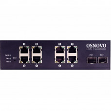 Промышленный 8-портовый PoE коммутатор OSNOVO SW-8082/IC Gigabit Ethernet