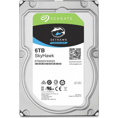 Жесткий диск SEAGATE Skyhawk ST6000VX0023, 6Тб, HDD, SATA III, 3.5