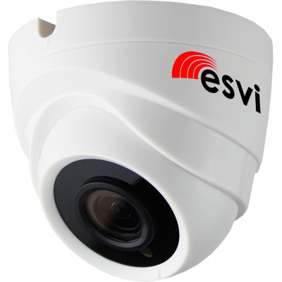 EVC-DL-F21-A (BV) купольная IP видеокамера, 2.0Мп*20к/с, f=3.6мм, аудио вход