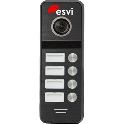 EVJ-BW8-4(b) вызывная панель на четыре абонента к видеодомофону, 600ТВЛ, цвет черный