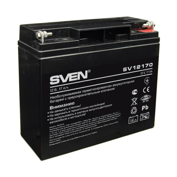 Аккумулятор Sven SV12170, 12 В 17 А·ч Аккумулятор Sven SV12170, 12 В 17 А·ч